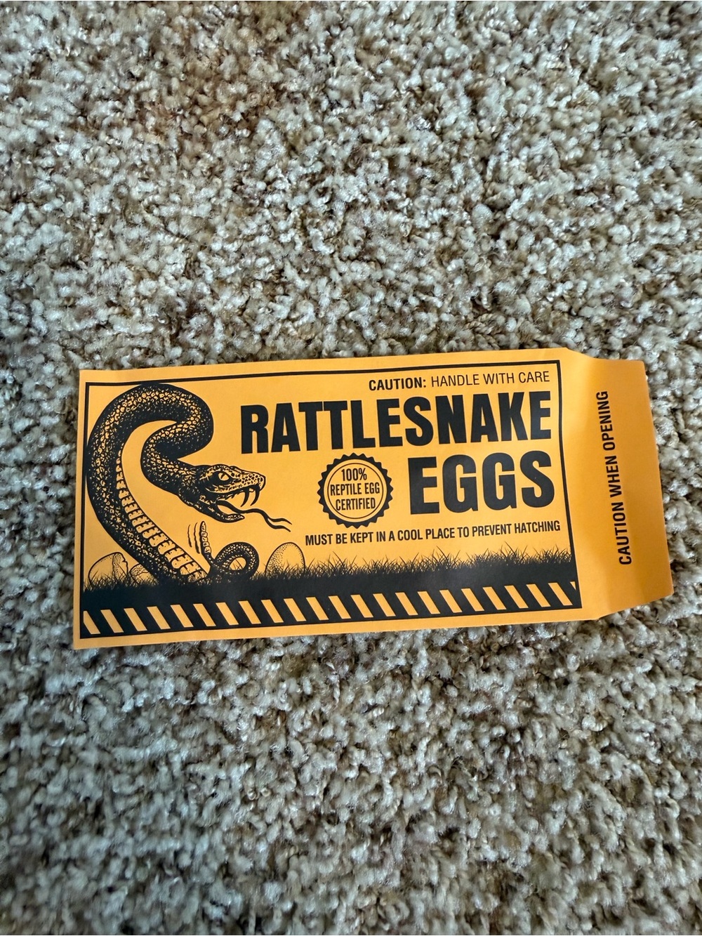 Rattlesnake Eggs Prank Novelty Gag Joke Brand New (1) Envelope